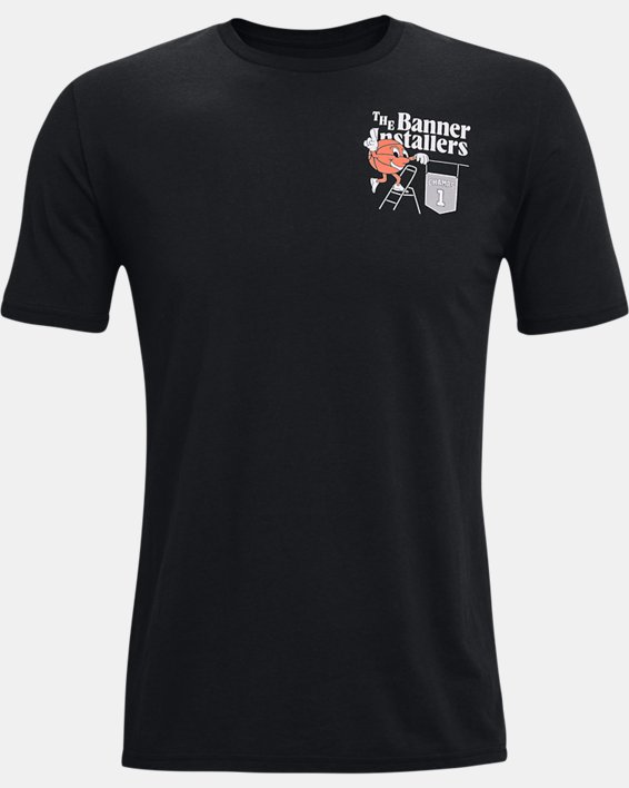 Men's UA Basketball Vintage T-Shirt, Black, pdpMainDesktop image number 3